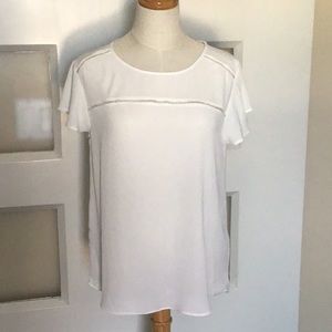 White XS drapey top.